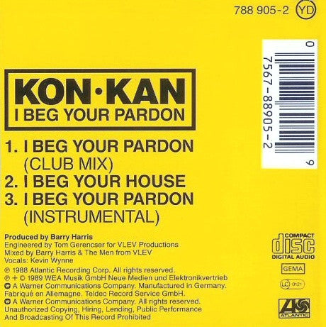 Kon Kan : I Beg Your Pardon (CD, Mini, Single)