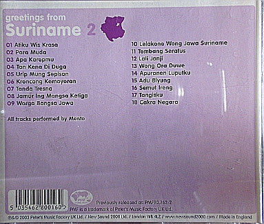 Mento (3) : Greetings From Suriname 2 (CD, Album, RE)
