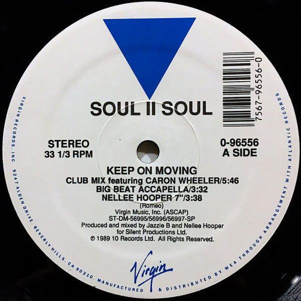 Soul II Soul : Keep On Movin (12", Whi)