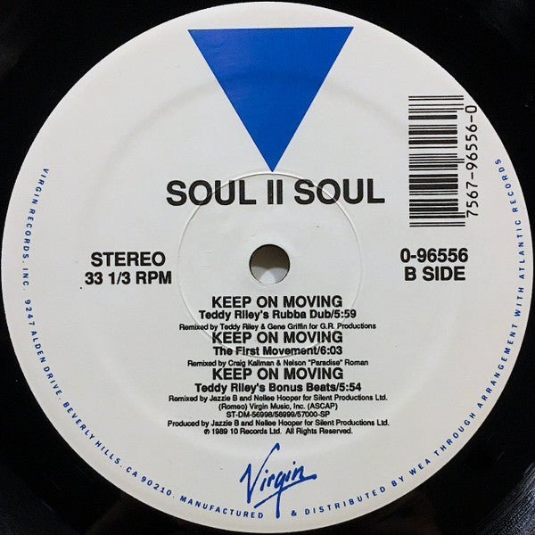 Soul II Soul : Keep On Movin (12", Whi)