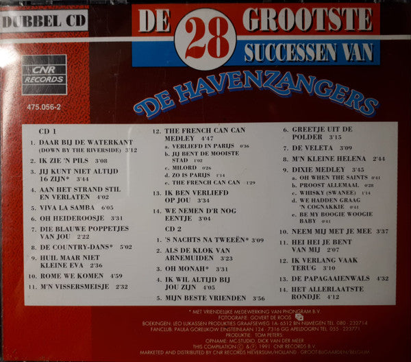 De Havenzangers : De 28 Grootste Successen Van De Havenzangers (2xCD, Comp)