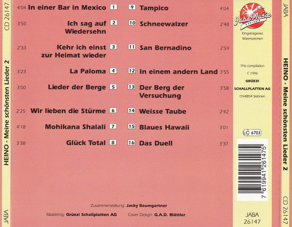 Heino : Meine Schönsten Lieder 2 (CD, Comp)
