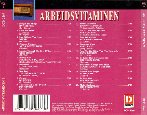 Various : Avro Arbeidsvitaminen Volume 9 (CD, Comp)