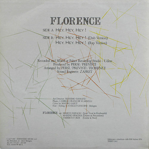 Florence (2) : Hey, Hey, Hey! (12")