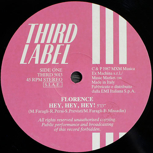 Florence (2) : Hey, Hey, Hey! (12")