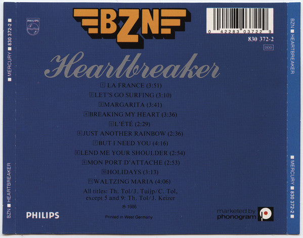 BZN : Heartbreaker (CD, Album)