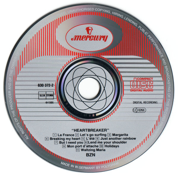 BZN : Heartbreaker (CD, Album)