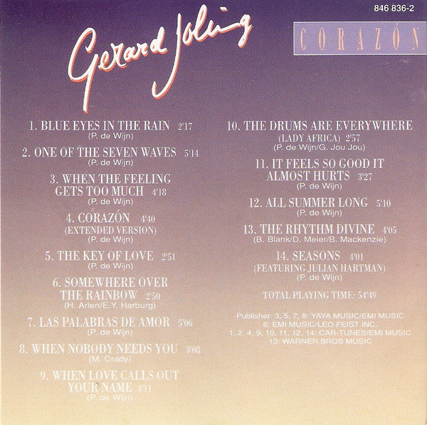 Gerard Joling : Corazón (CD, Album)