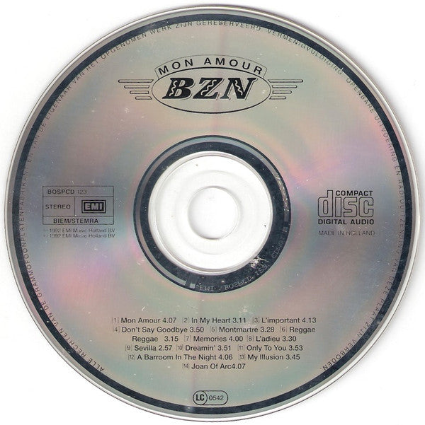 BZN : Mon Amour (CD, Comp)
