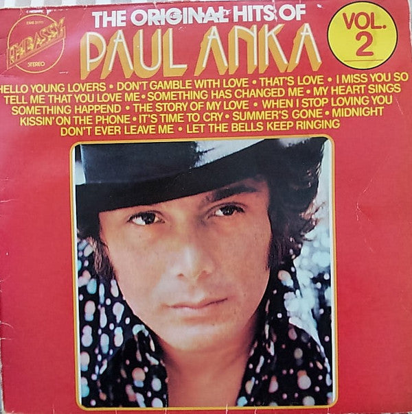 Paul Anka : The Original Hits Of Paul Anka Vol. 2 (LP, Comp)