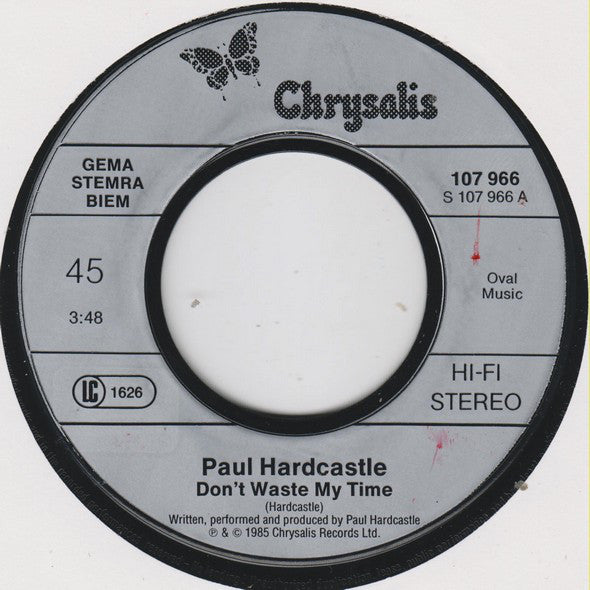 Paul Hardcastle : Don't Waste My Time (7", Single)