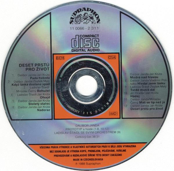 Dalibor Janda, Prototyp (2) : Deset Prstů Pro Život (CD, Album)