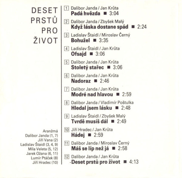 Dalibor Janda, Prototyp (2) : Deset Prstů Pro Život (CD, Album)