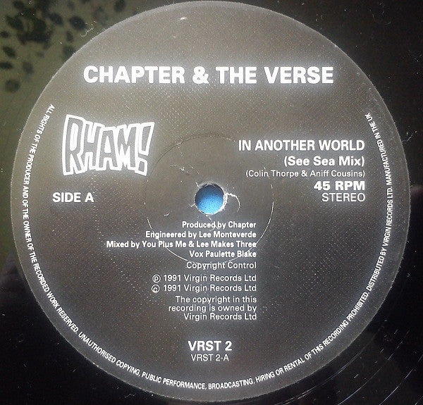 Chapter And The Verse : In Another World / Stealth (12")