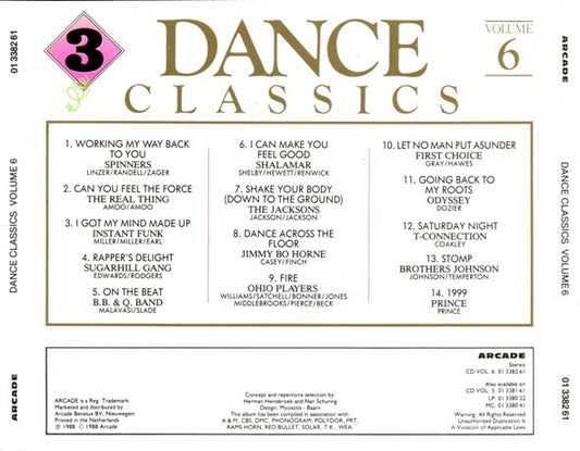 Various : Dance Classics Volume 6 (CD, Comp)