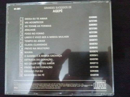 Agepê : Grandes Sucessos De Agepê (CD, Comp)