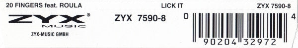 20 Fingers Feat. Roula : Lick It (CD, Maxi)