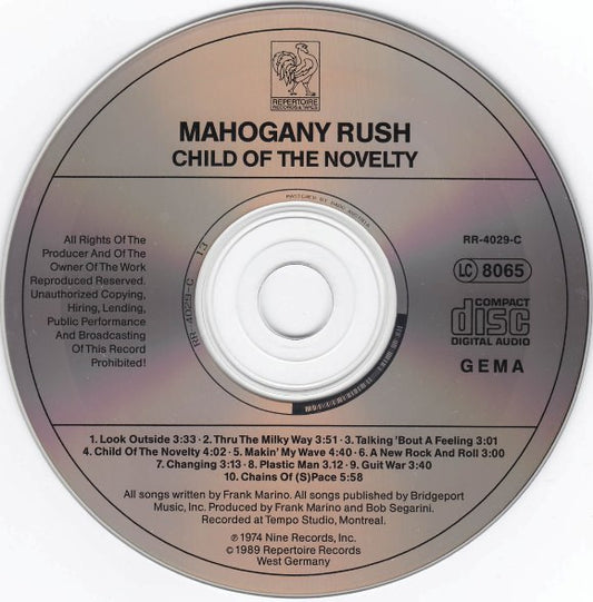 Mahogany Rush : Child Of The Novelty (CD, Album, RE)