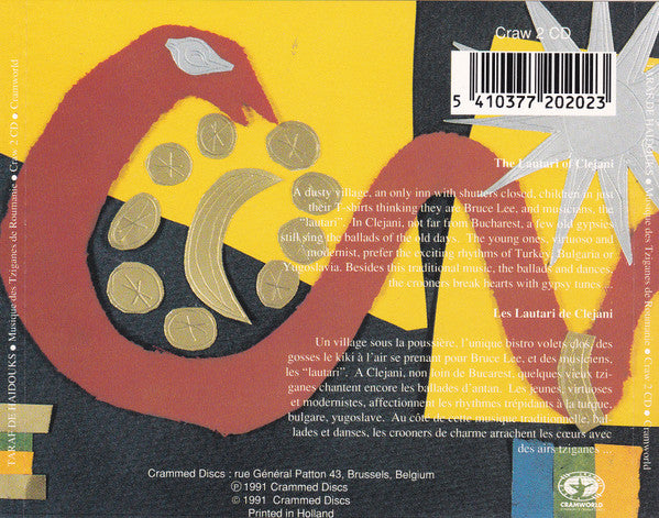 Taraf de Haïdouks : Musique Des Tziganes De Roumanie (CD, Album)