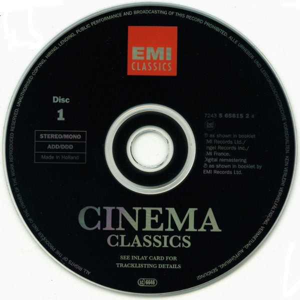 Various : Cinema Classics (2xCD, Comp, Mono)
