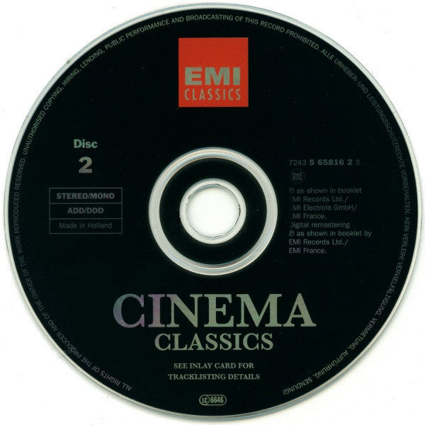 Various : Cinema Classics (2xCD, Comp, Mono)