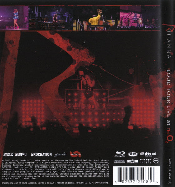 Rihanna : Loud Tour Live At The O₂ (Blu-ray)