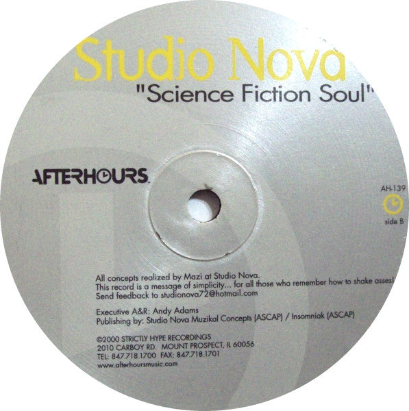 Studio Nova : Science Fiction Soul (12")