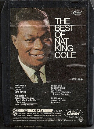 Nat King Cole : The Best Of Nat King Cole (8-Trk, Comp)
