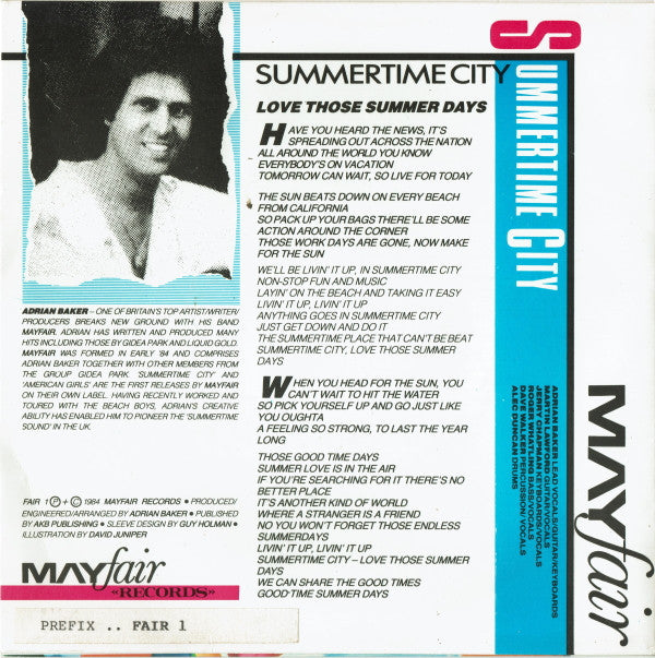 Mayfair (11) : Summertime City (7", Single)