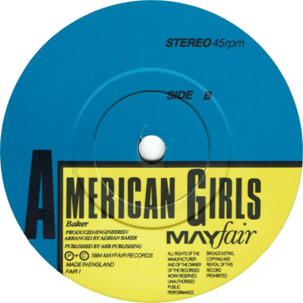 Mayfair (11) : Summertime City (7", Single)