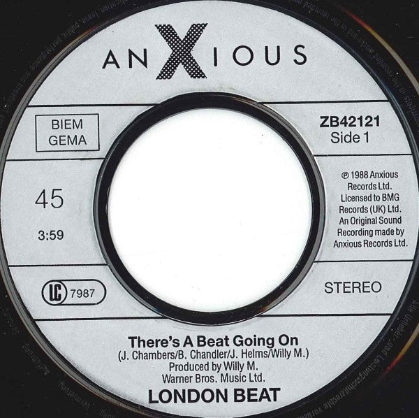 Londonbeat : There's A Beat Going On... (7", Single)