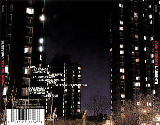 Yann Tiersen : L'absente (CD, Album)