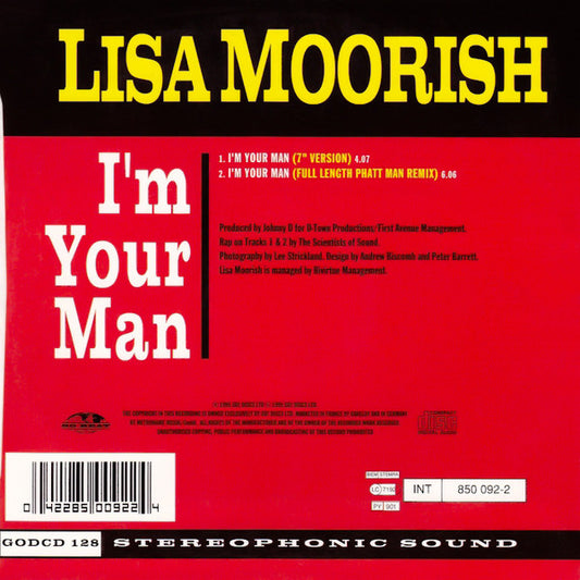 Lisa Moorish : I'm Your Man (CD, Single)