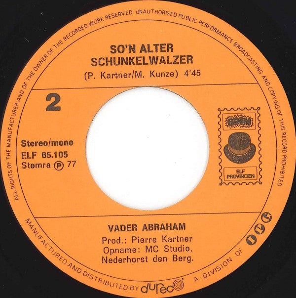 Vader Abraham : ’t Smurfenlied (7", Single, RE)