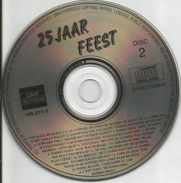 Various : 25 Jaar Feest (2xCD, Comp)