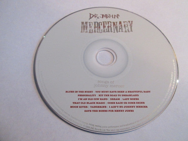 Dr. John : Mercernary - Songs Of Johnny Mercer (CD, Album, Copy Prot., Promo)