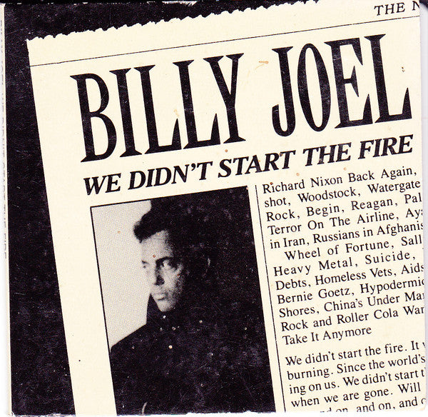 Billy Joel : We Didn't Start The Fire (CD, Mini, Single)