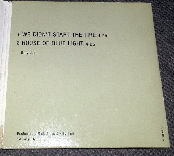 Billy Joel : We Didn't Start The Fire (CD, Mini, Single)