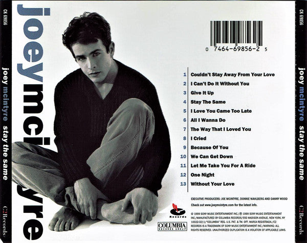Joey McIntyre : Stay The Same (CD, Album, Enh)