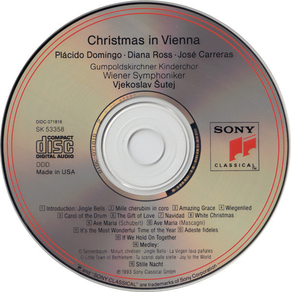 Plácido Domingo* • Diana Ross • José Carreras : Christmas In Vienna (CD, Album)