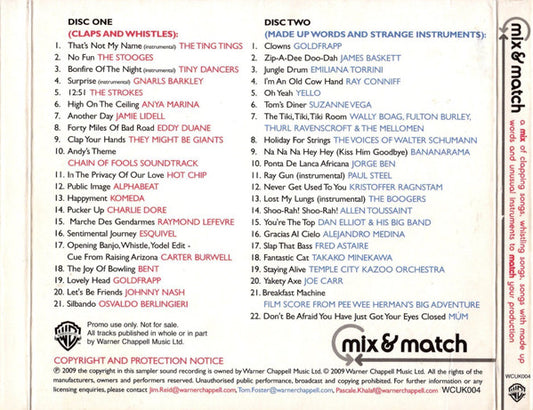 Various : Mix & Match (2xCD, Comp, Promo)