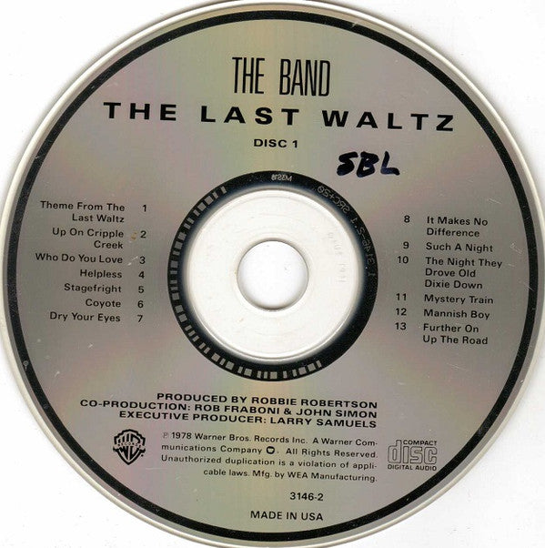 The Band : The Last Waltz (2xCD, Album, RE, SRC)