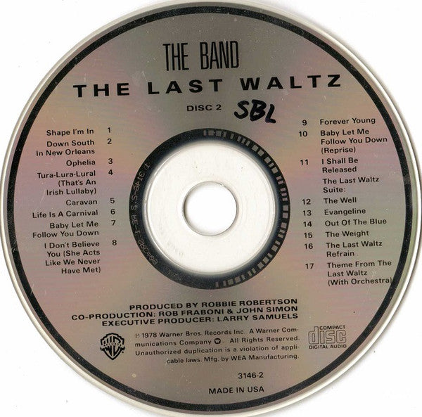 The Band : The Last Waltz (2xCD, Album, RE, SRC)