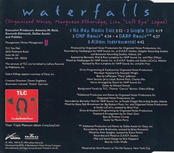 TLC : Waterfalls (CD, Single)