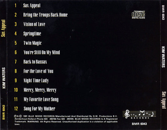 Kim Waters : Sax Appeal (CD, Album)
