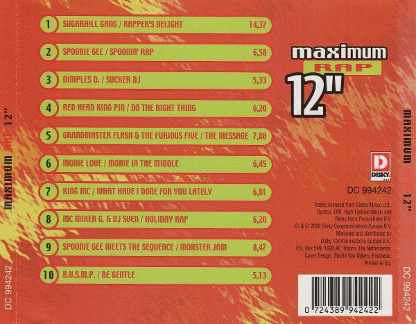Various : Maximum Rap 12" (CD, Comp)