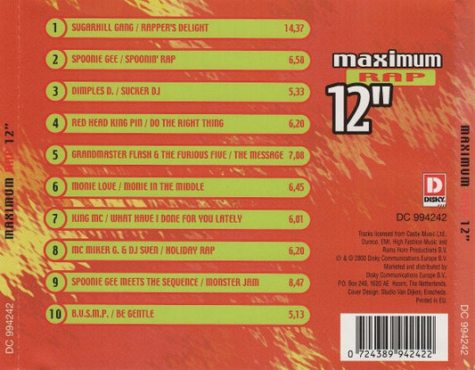 Various : Maximum Rap 12" (CD, Comp)