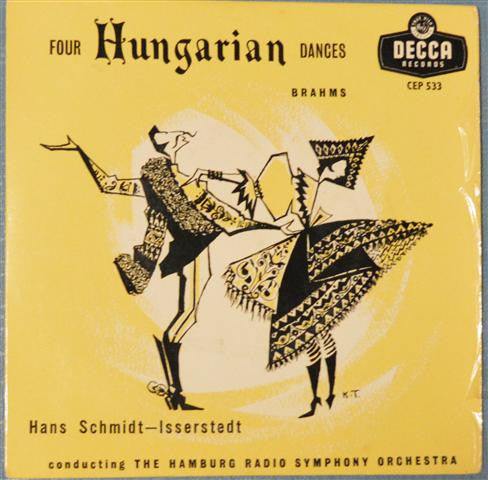 Hans Schmidt-Isserstedt : Four Hungarian Dances (7", EP)