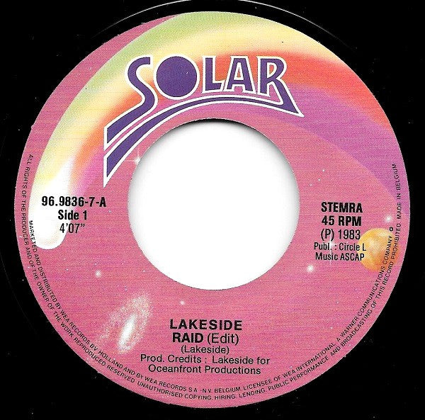 Lakeside : Raid (7", Single)