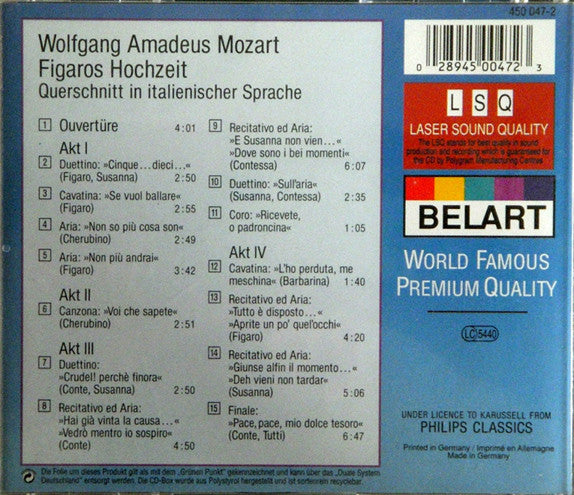 Wolfgang Amadeus Mozart, Jessye Norman, Mirella Freni, Ingvar Wixell, BBC Symphony Orchestra, Sir Colin Davis : Figaros Hochzeit – Highlights (CD)